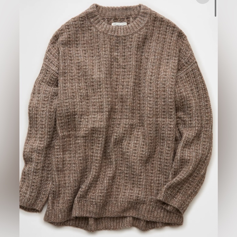NWOT AE Oversized Waffle Sweater